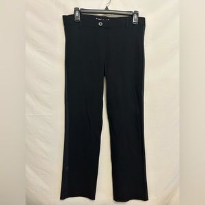 Betabrand Dress Yoga Pants Straight Leg Stretch Side Stripe Size Medium Petite‎